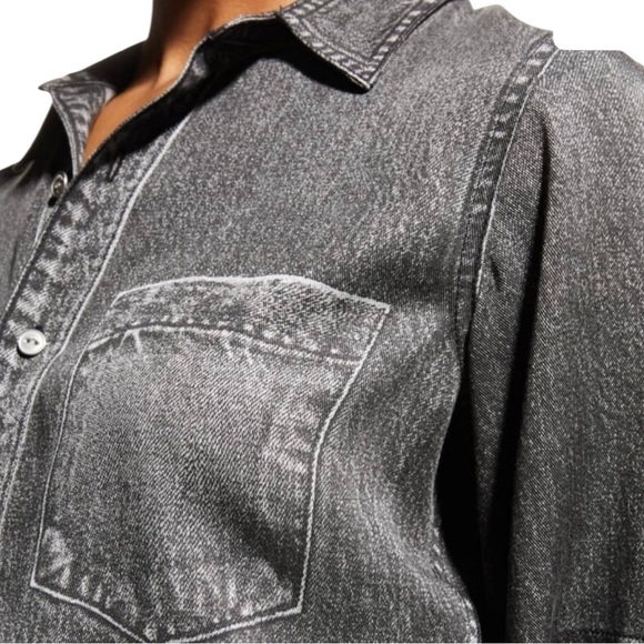 rag & bone Liquid Miramar Tencel Denim Shirt Dress Size Small like-new condition - Picture 5 of 12